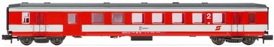 Arnold HN4326 ÖBB, 2.Kl./Gepäck Schlieren verkehrsrot/grau, Epoche V-VI neu OVP