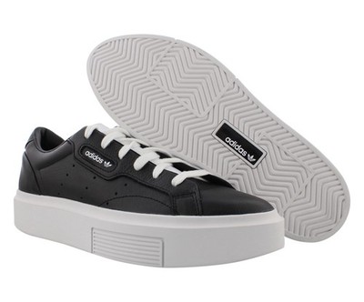 Adidas Sleek Super Womens Shoes Size 8.5, Color: Core Black/Core Black/Cloud
