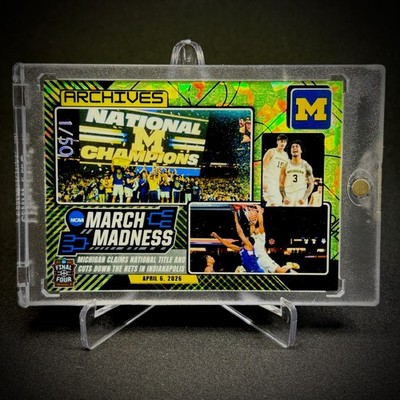Michigan Basketball 2026 National Champions Custom Card /50 Auto Final 4