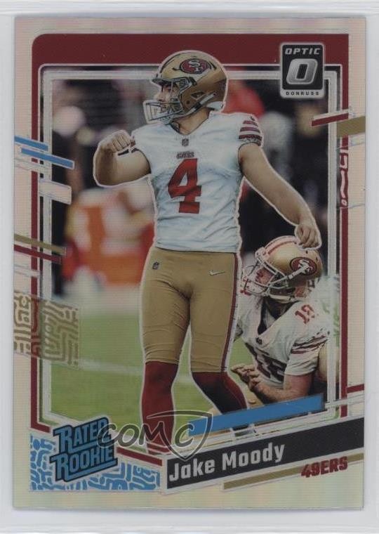 2023 Panini Donruss Optic Rated Rookie Holo Prizm Jake Moody #289 Rookie RC wq8