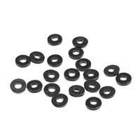 20 StüCk Gummi Unterlegscheiben Flache Unterlegscheiben Schwarz 7Mm Ad 3Mm Id 12