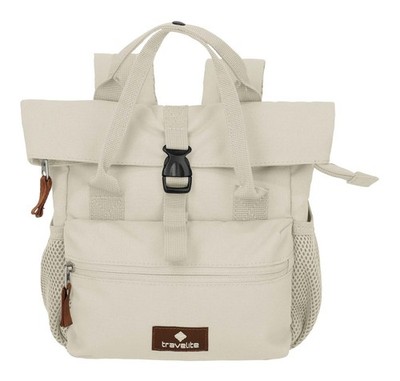 travelite Basic Short Handle Mini Backpack Rucksack Cream White creme Neu