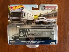 Hot Wheels Team Transport #21 Mercedes Benz 330SL Euro Hauler