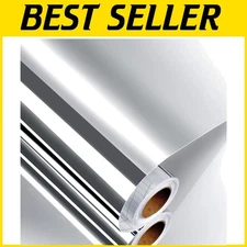 Versatile 400" x 12" Peel and Stick Mirror Film for Creative Interior Design