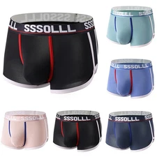 Men's Trunks with Breathable Mesh and Unique Print Design for Stylish Comfort