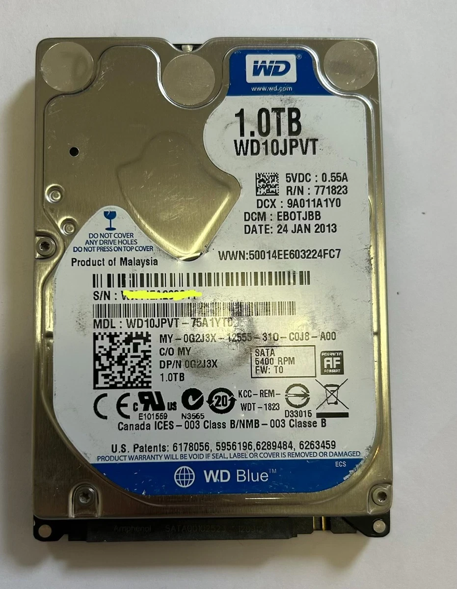 Western Digital Internal Hard Disk Drives 640 GB Storage Capacity