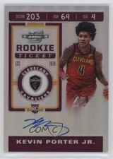 2019-20 Panini Contenders Optic Kevin Porter Jr #127 Rookie Auto RC
