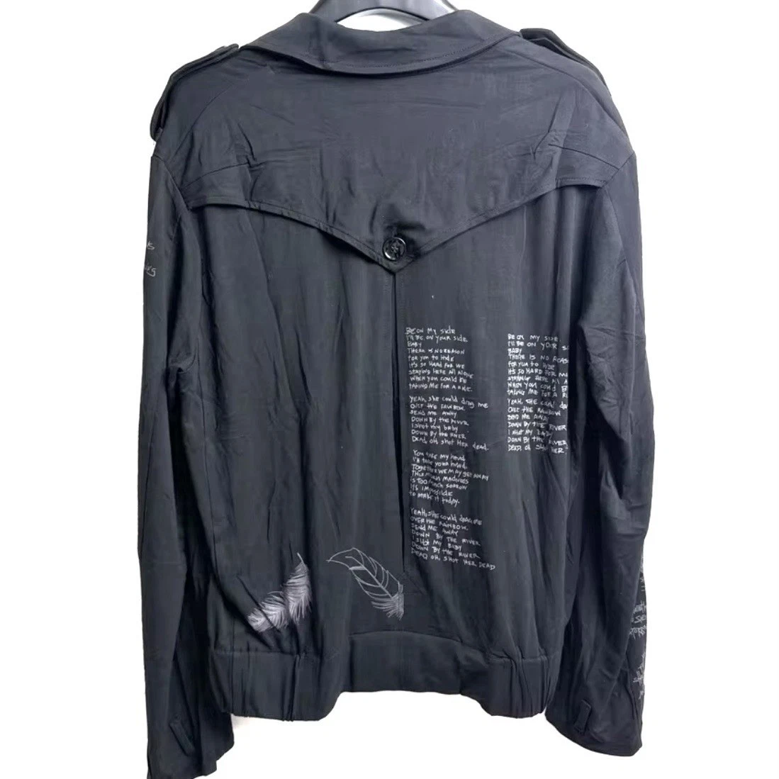 Number (N)ine Takahiro Miyashita Black Biker Jacket L Zip/Button Pockets - product detail image 11