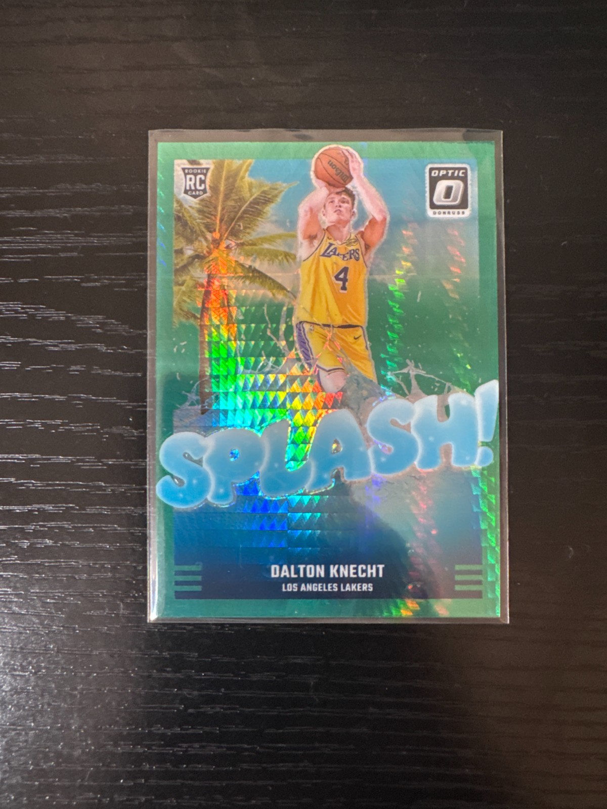 2024-25 Panini Donruss Optic Dalton Knecht #12 RC Splash Hyper Green /249