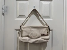 Vintage Francesco Biasia Leather Shoulder Bag – Off-White Cream – Italy-Inspired