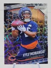 Kyle Monangai Rookie Card 2025 Panini Prizm Lazer Prizms RC Chicago Bears Sharp