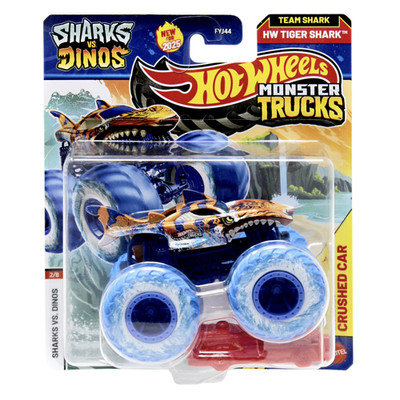 Hot Wheels Monster Trucks Die-Cast 1:64 Scale Vehicle - Tiger Shark