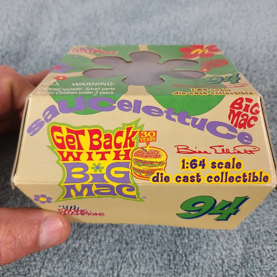 Raro McDonalds Bill Elliott Get Back with Big Mac con The Big Mac 1998 #94 Foto 3 de 4