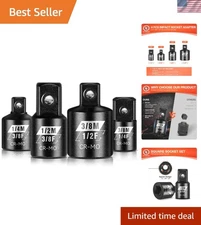 Impact Socket Adapter Set - 4 pcs, Chrome Molybdenum Steel, Corrosion Resista...