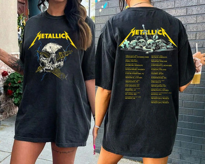 HOT SALE! Metallica Band Metal Tour 2023 2024 M72 Tour Music Event T-Shirt
