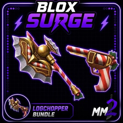 Murder Mystery 2 MM2 Logchopper Set Ancient Godly Knifes and Guns