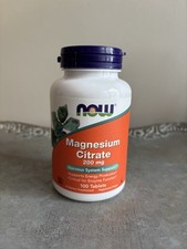 NOW FOODS Magnesium Citrate 200 mg 100 Tablets