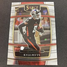 Kyle Pitts 2021 Panini Select Rookie Card #46 Atlanta Falcons. rookie card picture