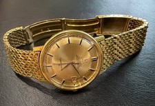 Omega Constellation Pie Pan Vintage Chronometer 18K Gold w/ Omega Bracelet 116g