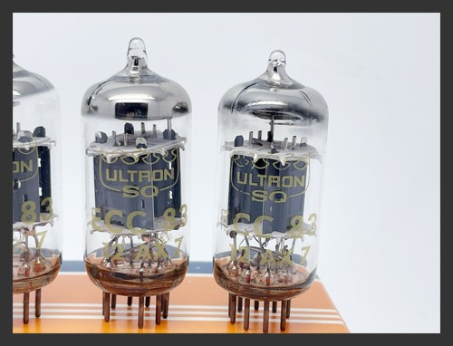 5 x tubes à vide électroniques radio triode audio Ultron ECC83 12AX7 préampli neuf dans sa boîte - Photo 4/10