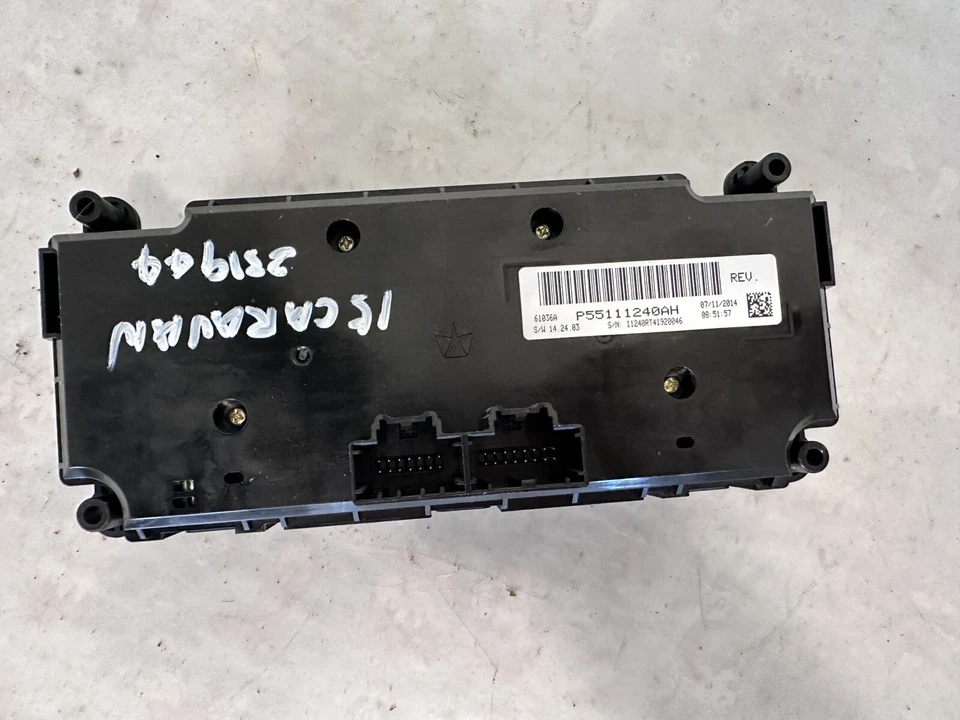 2015 Dodge Grand Caravan Ac Heater Climate Control Temperature OEM - Изображение 3 из 4
