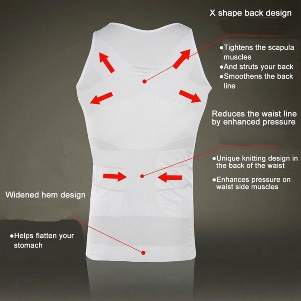 Herren Body Shaper Kompressionsweste Shapewear Bauchweg Heath Shaper