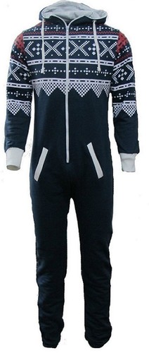 Unisex 1Onesie Hombre Liso Estampado Azteca Cremallera Mono con Capucha Talla - Imagen 23 de 42