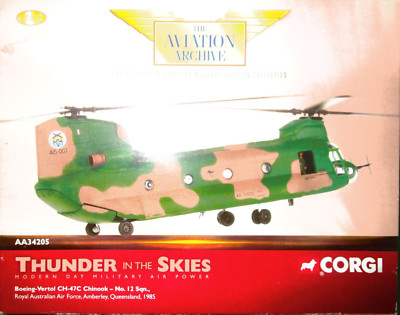 CORGI AVIATION ARCHIVE BOEING-VERTOL CH-47C CHINOOK - No12 SQN RAAF AMBERLEY. QU