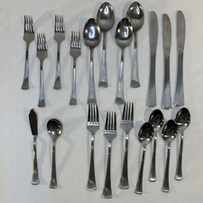 20 Piece Everbrite Stainless Steel Flatware Utensils  Japan Vintage