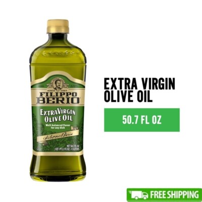 Extra Virgin Olive Oil Cold Pressed Kosher Cooking Dressing Marinade 50.7 Fl Oz
