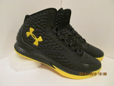 curry 1 black and yellow