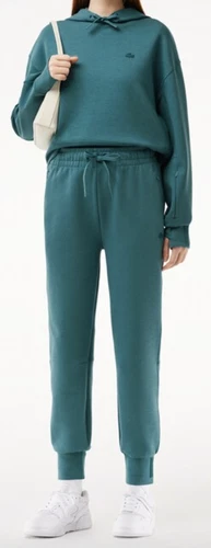 Lacoste Womens Shortcut Cotton Hoodie & Sweatpants in Hydro Blue.     C34