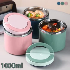 1000ml Lunch Box Thermos Food Flask Bento Insulated Food Soup Jar Container