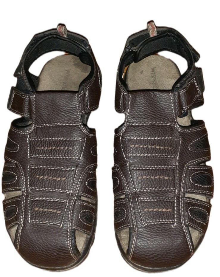 Wrangler Men’s Size 10 Brown Fisherman Sandals Close Toed Wrangler | Shoes | Wrangler Memory Foam Mens Fisherman  main image 3