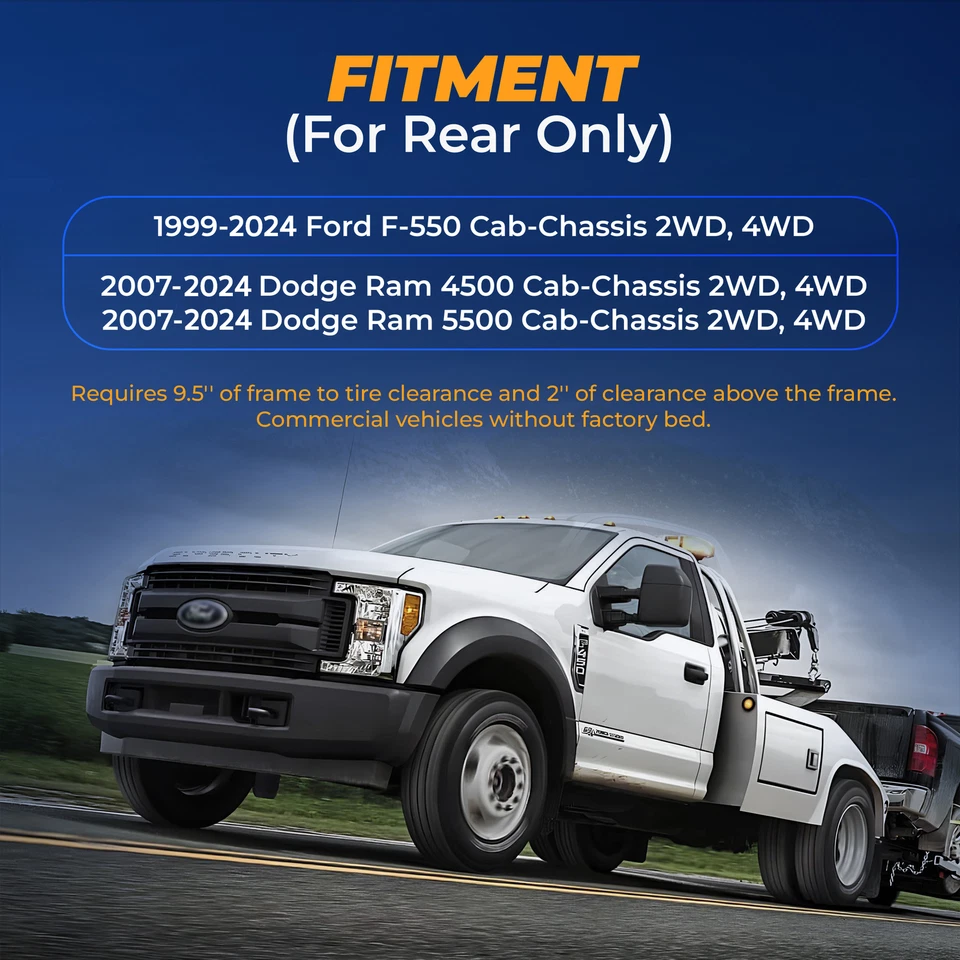 Air Bag Suspension for 2007-2023 Dodge Ram 5500 Cab Chassis 2WD 4WD Foto 3 de 4