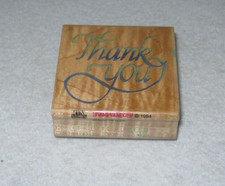 Stampendous - Rubber Stamp - Thank You - Large Size - D004 - Dated 1994