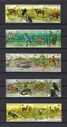 Burundi 1977 Sc# C258-62 Airmail Animals Fauna Birds strips 4 MNH