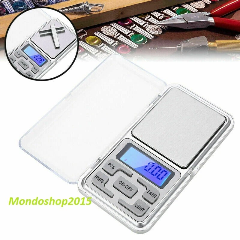 Mini Bilancia Digitale Portatile 300g/0,01g, Precisione Gioielli, Con Vassoio E Display LCD