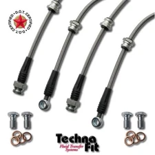 For 09-13 Mazda 6 FRONT & REAR Techna-Fit Stainless Braided Steel Brake Line Set