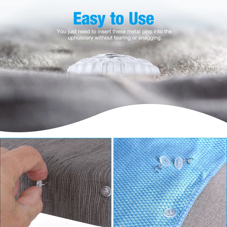 Kit de pinos de torção para forro de cabeça 100/200X para tecido sofá cadeira estofados artesanato reparo - Imagem 3 de 4