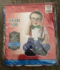 Nursery Nerd 2 pc Costume. 12-18 Mo. Mini Nerd. Ships Same Day Or Next Day.