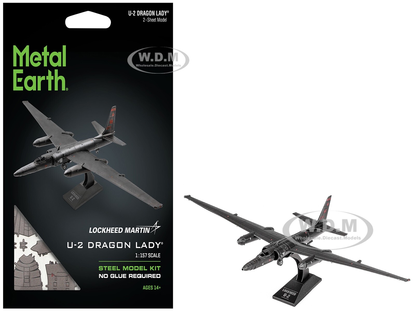 СТАЛЬНОЙ МОДЕЛЬНЫЙ КОМПЛЕКТ САМОЛЕТА LOCKHEED MARTIN U-2 DRAGON LADY ОТ METAL EARTH MMS214 3290₽