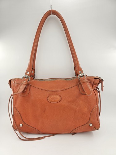 Sofia C Made in Italy Tangerine Orange Bag