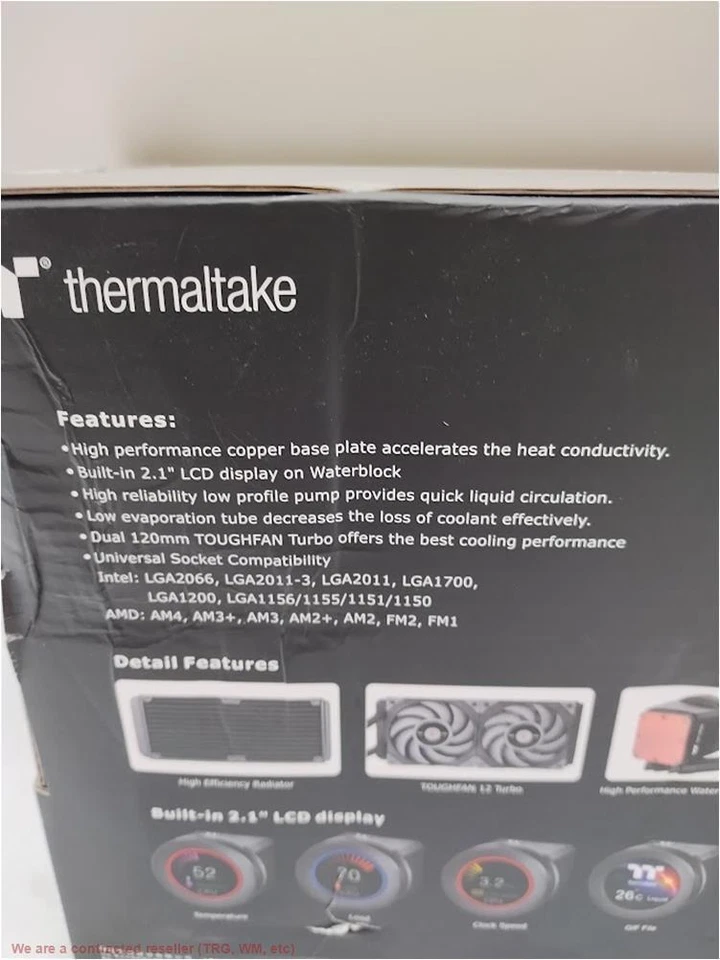 Thermaltake TOUGHLIQUID Ultra 240 AIO Liquid Cooler SEE DETAILS - Image 4 of 4