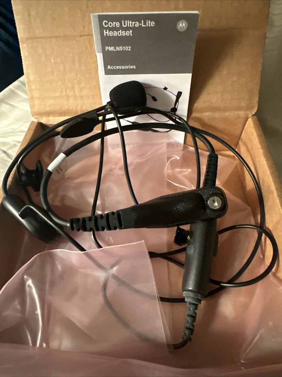Motorola PMLN5102A Ultra lite PTT Behind The Head Headset with