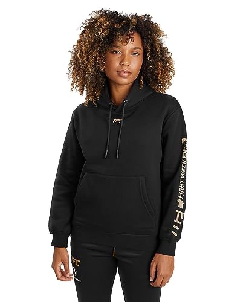 (TG. S) Venum UFC Adrenaline Women's Fight Week Pullover Hoodie - Nero - S - NUO
