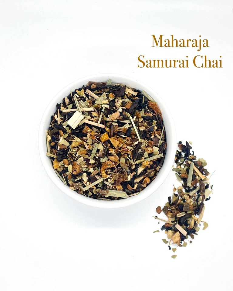 Muestreador de té Chai | Zapatero de melocotón Chai Maharaja Samurai | Hoja suelta de manzana al horno Foto 2 de 4