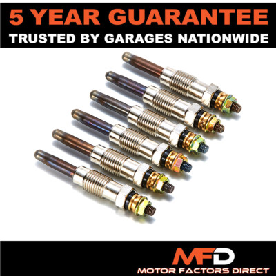 6X FOR LAND ROVER RANGE ROVER MK2 2.5 DSE 1994- DIESEL HEATER GLOW PLUGS SET