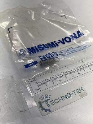 MiSUMi AUU8-35 Standard Extension Spring, 8 mm OD, 35 mm OAL, Stainless Steel