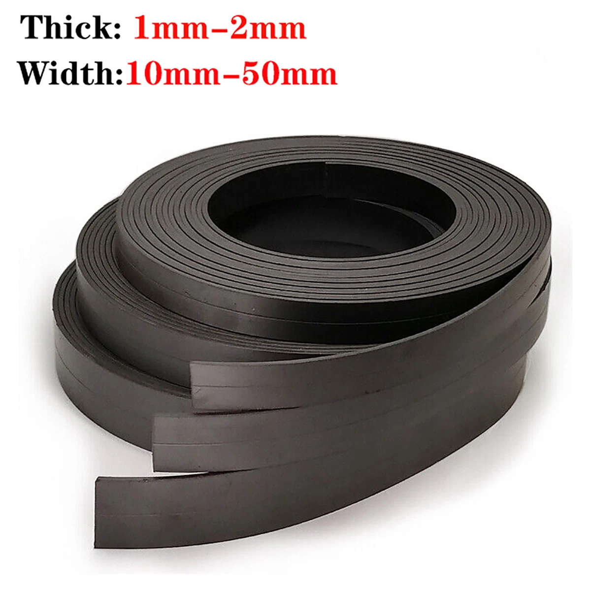 10mm-50mm Strong Magnetic Flexible Magnet Strip Rubber Craft Magnet Strip